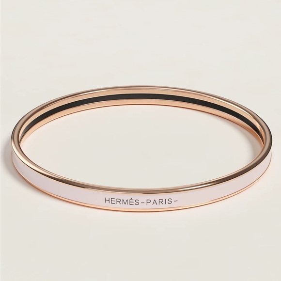 Hermes Jewelry - Hermes uni bangle Rose Candeur like new